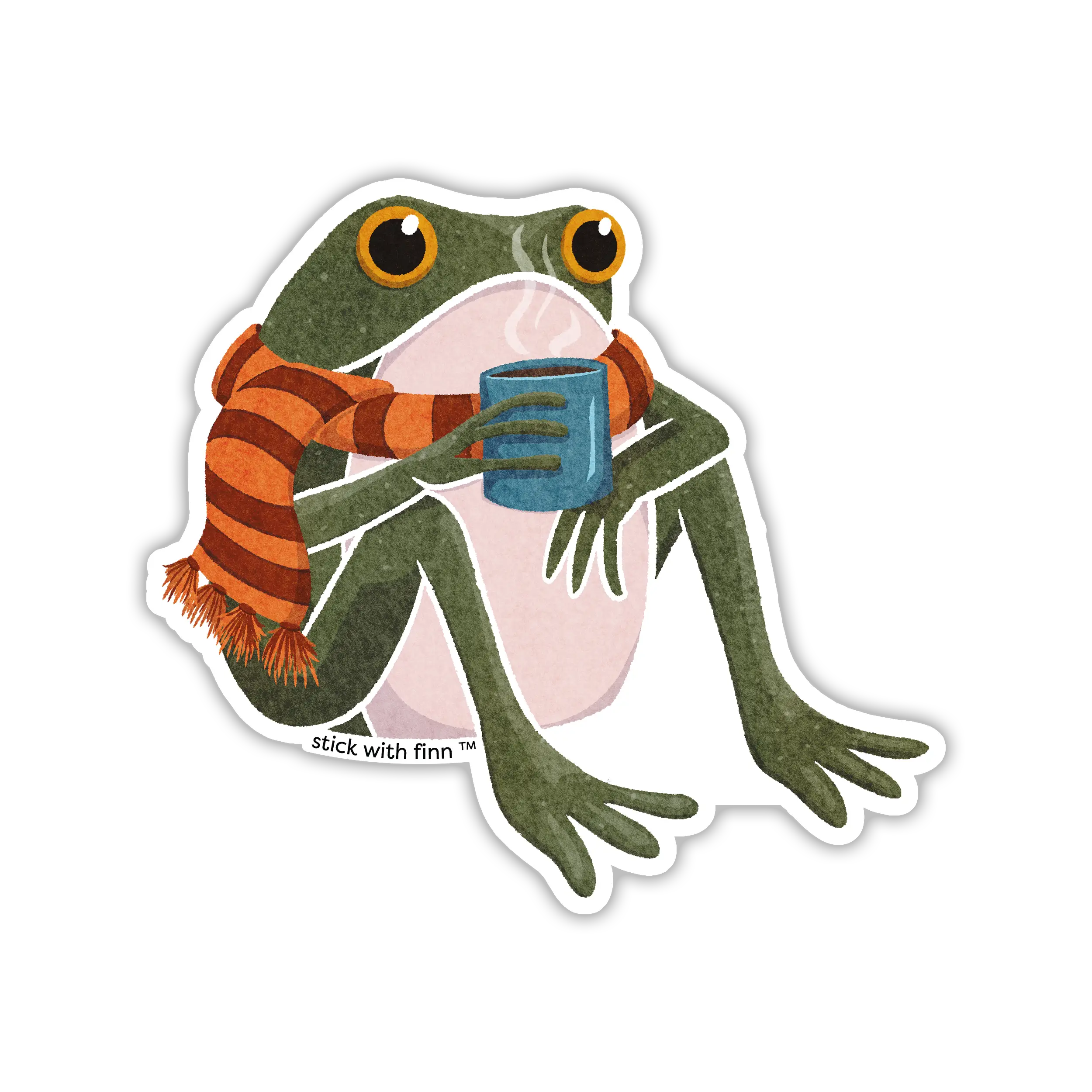 Cozy Frogson Sticker