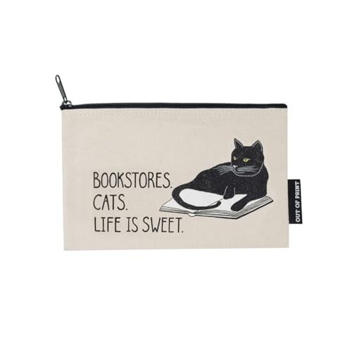 Bookstore Cats Zipper Pouch