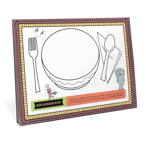 Elephant & Piggie Snacktime Coloring Placemats