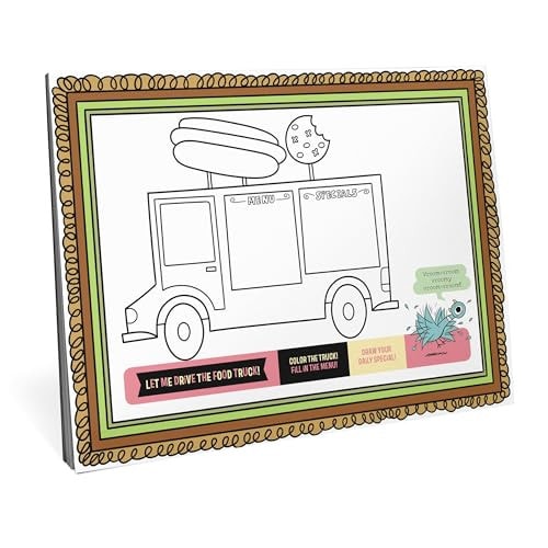 Pigeon Mealtime Coloring Placemats