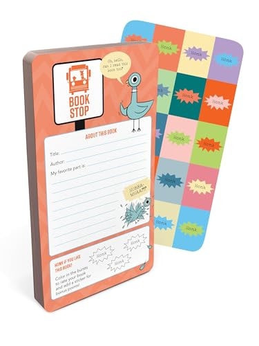 Pigeon Book Stop Reading Cards Bookmarks