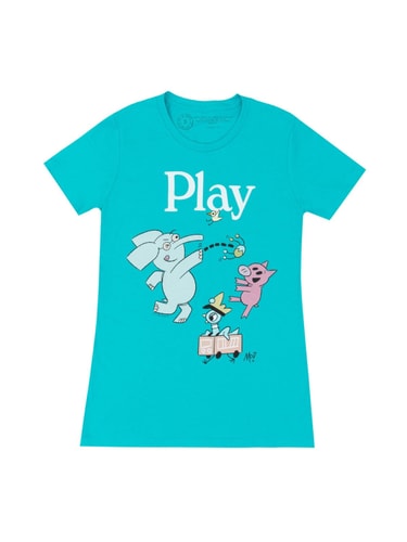 Elephant & Piggie Play Ladies T-Shirt