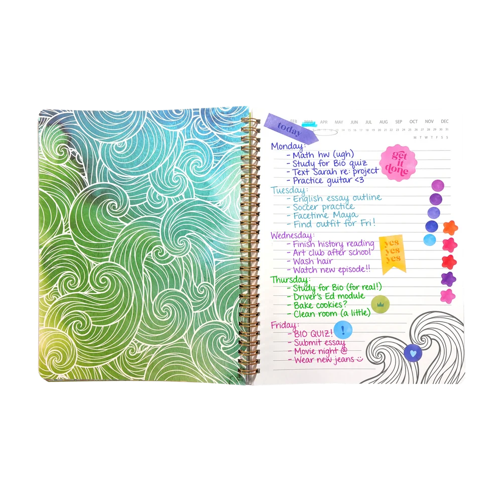 Artful Notes Reverse Coloring Notebook (Wildscapes)