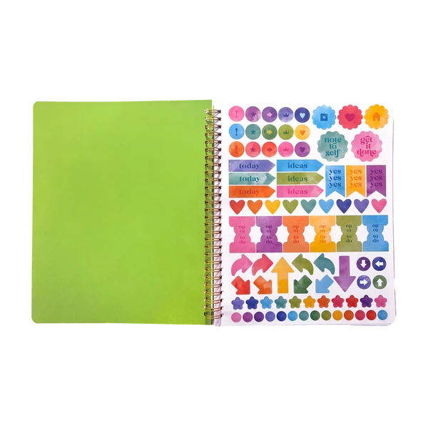 Artful Notes Reverse Coloring Notebook (Geoscapes)