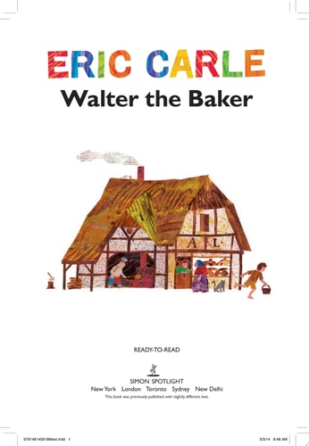 Walter the Baker Ready to Read HB