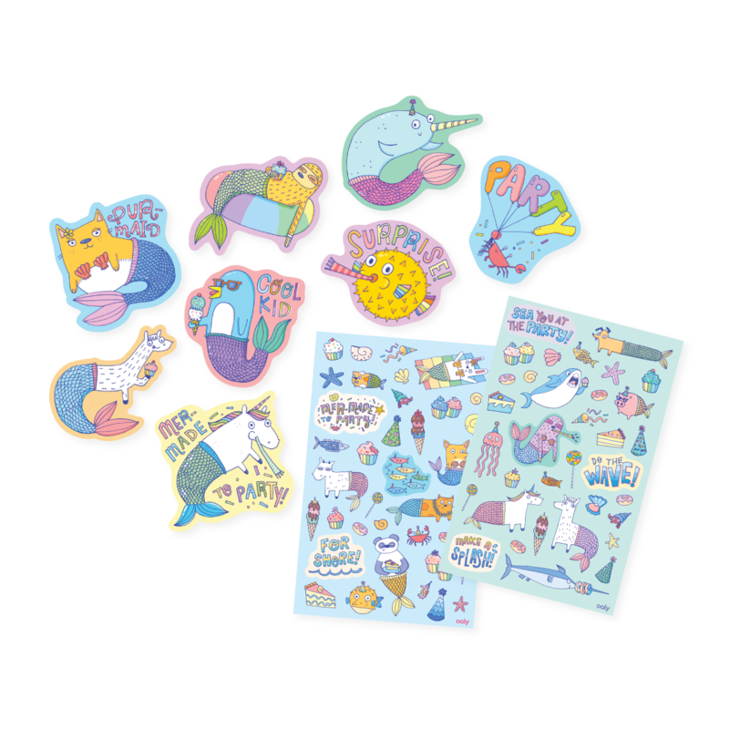 Mer-Made to Party Stickers