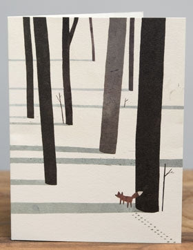 Card-Fox in the Snow