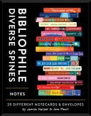 Bibliophile Diverse Spines Notecards