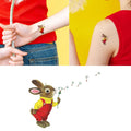 Dandelion Bunny Tattoo Pair
