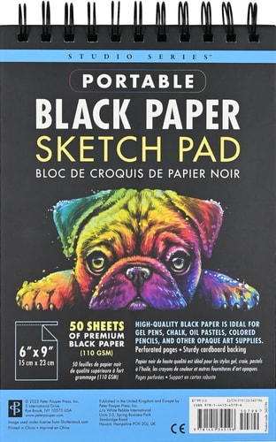 Black Paper Pad 6x9