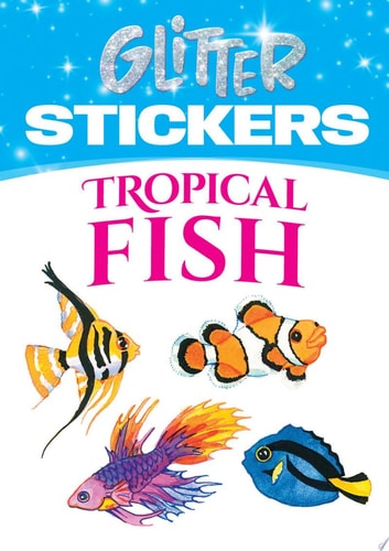 Glitter Tropical Fish Stickers