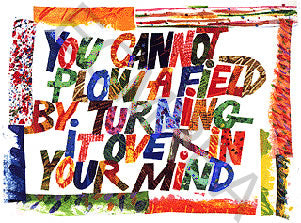 Lithograph-Plow A Field