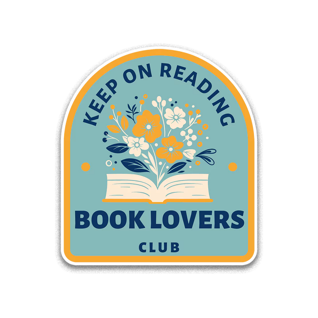 Keep On Reading Book Lover's Club Sticker