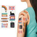 Bookworm Tattoo Sheet