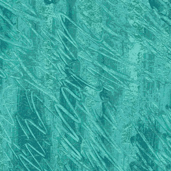 Fabric-Turquoise Brushstroke