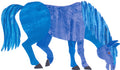 Postcard-Blue Horse