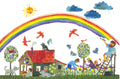 Postcard-Paint A Rainbow