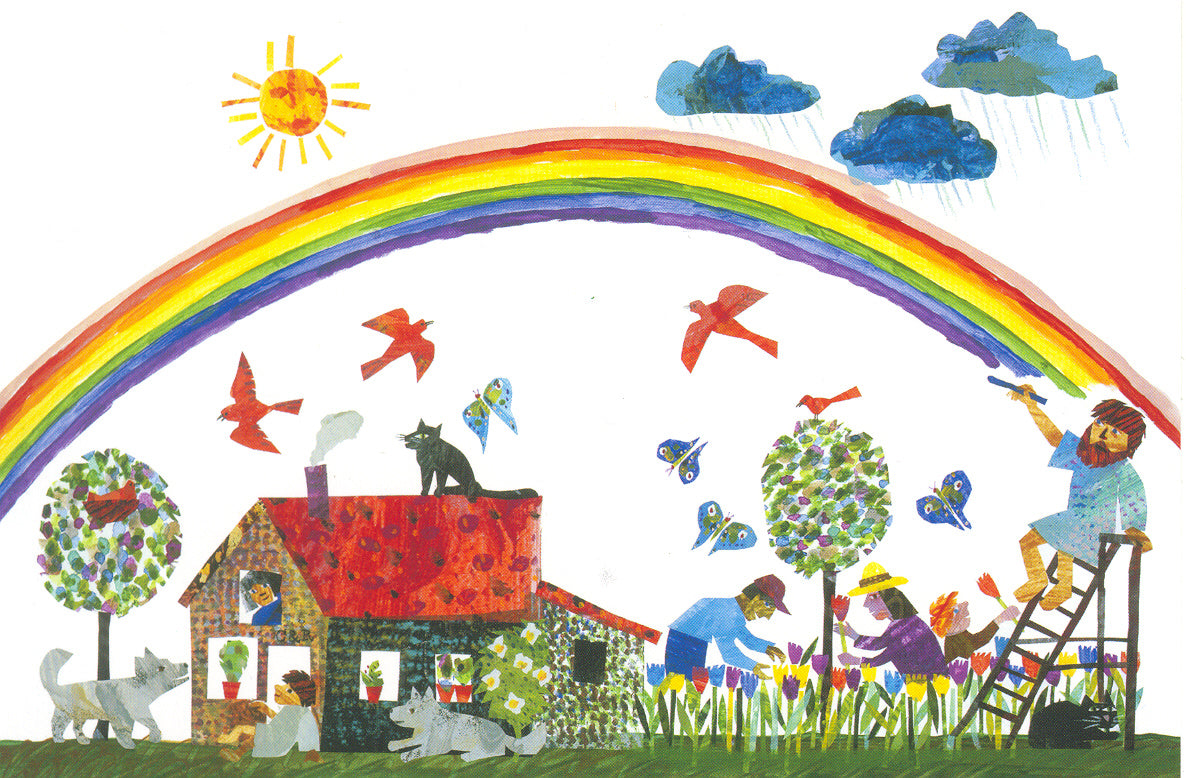 Postcard-Paint A Rainbow