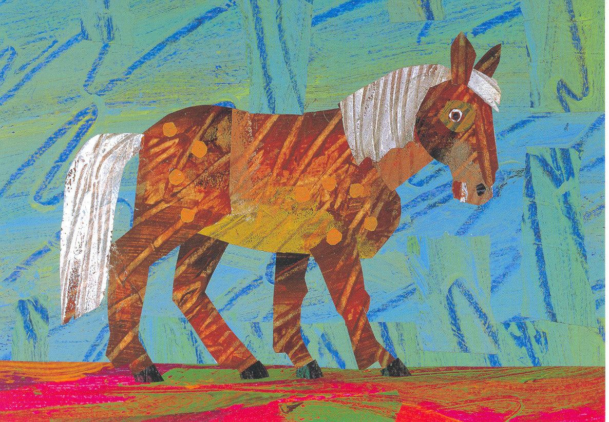 Postcard-Horse Dream Snow