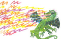 Postcard-Fiery Dragon