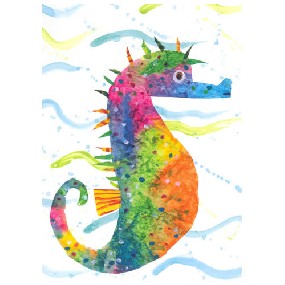Postcard-Seahorse