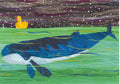 Postcard-Duck And Whale