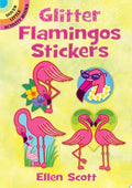 Glitter Flamingo Stickers