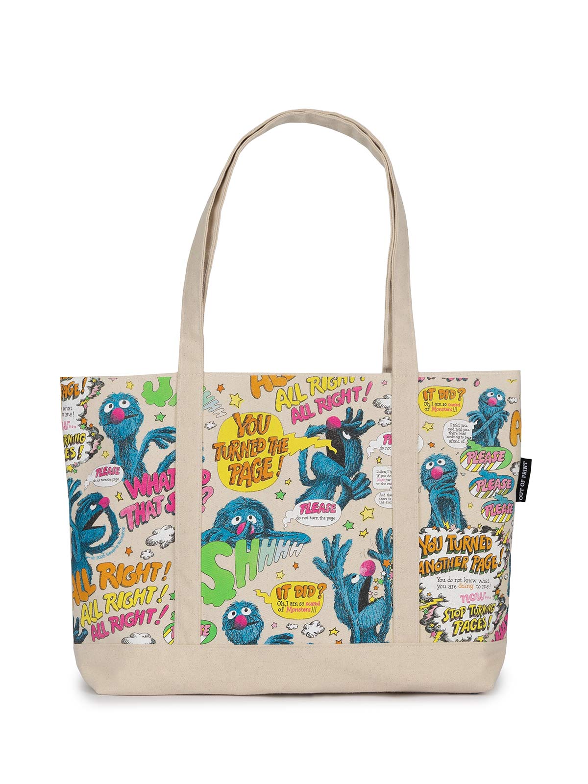 Monster at The End of This Book Zipper Tote Bag