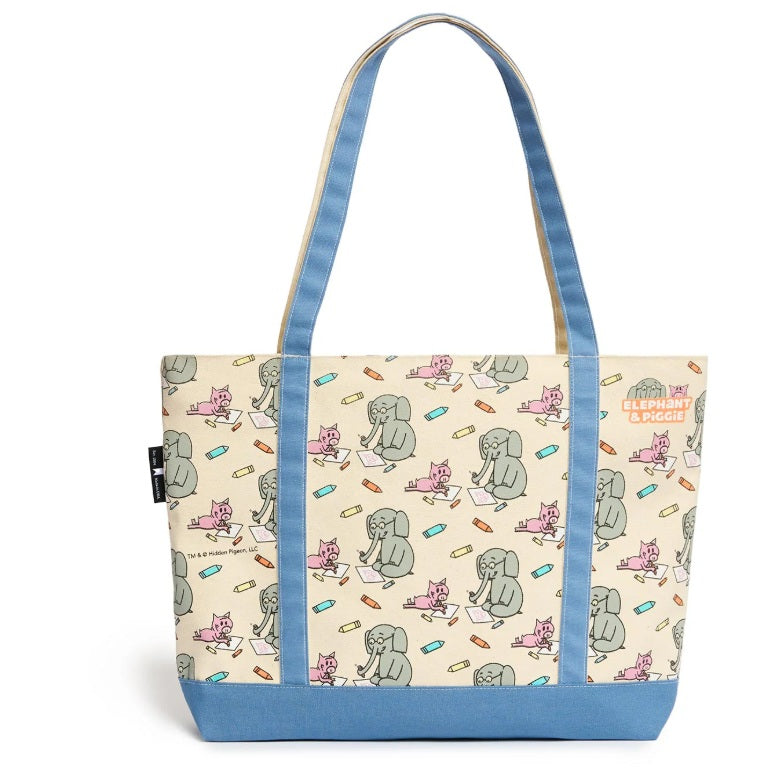 Elephant & Piggie Zipped Tote Bag