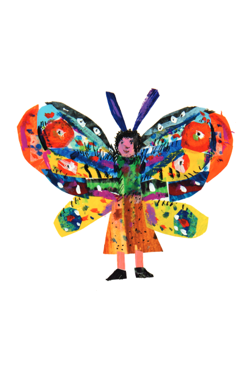 Postcard-Ann Butterfly Nonsense Show