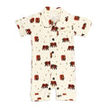 Brown Bear Short Sleeve Coverall