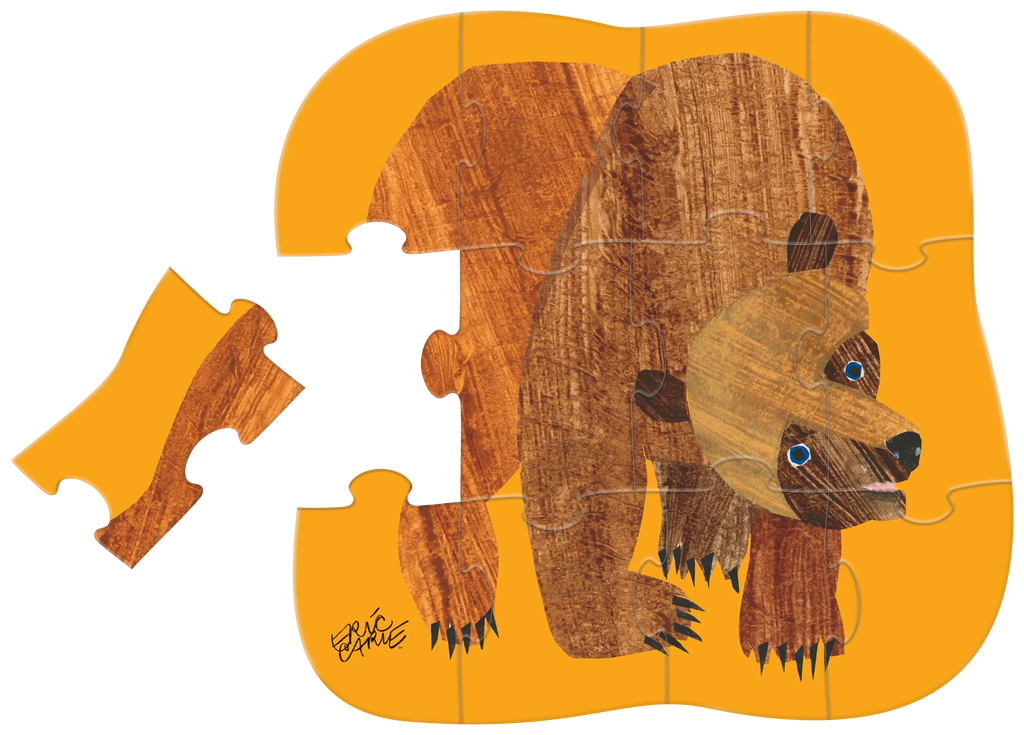 Brown Bear Shaped Puzzle - 12 pieces
