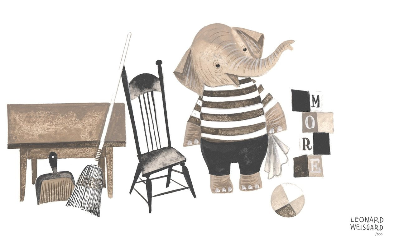 Print-Weisgard Baby Elephant