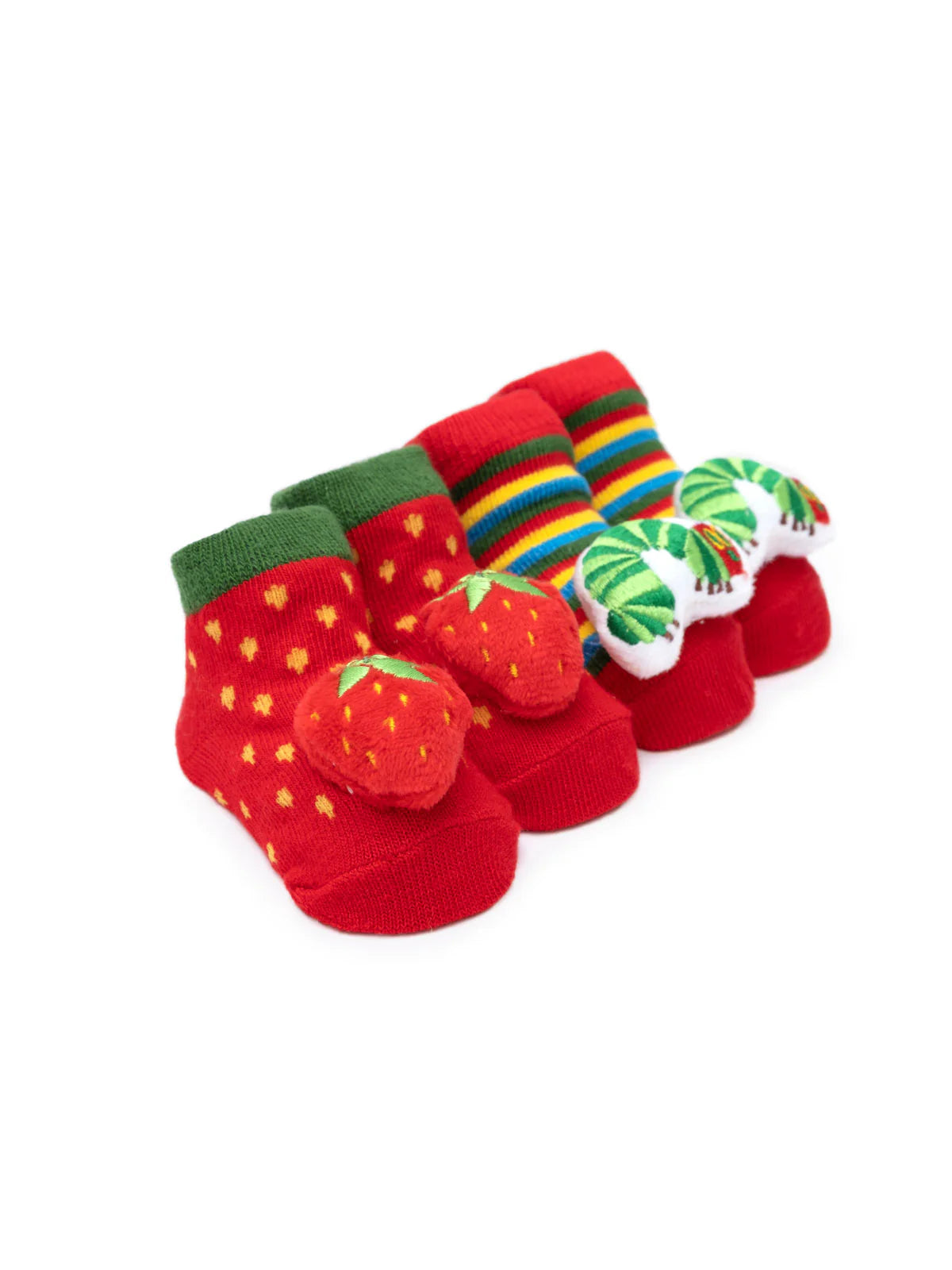Caterpillar Baby Rattle Socks