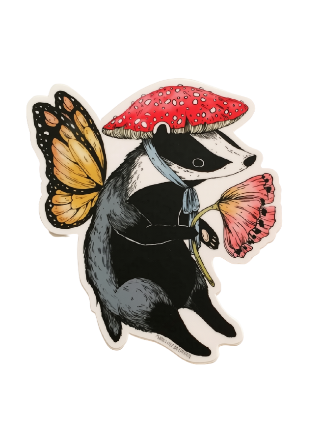 Badger Fairy Sticker