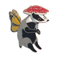 Badger Faerie Enamel Pin