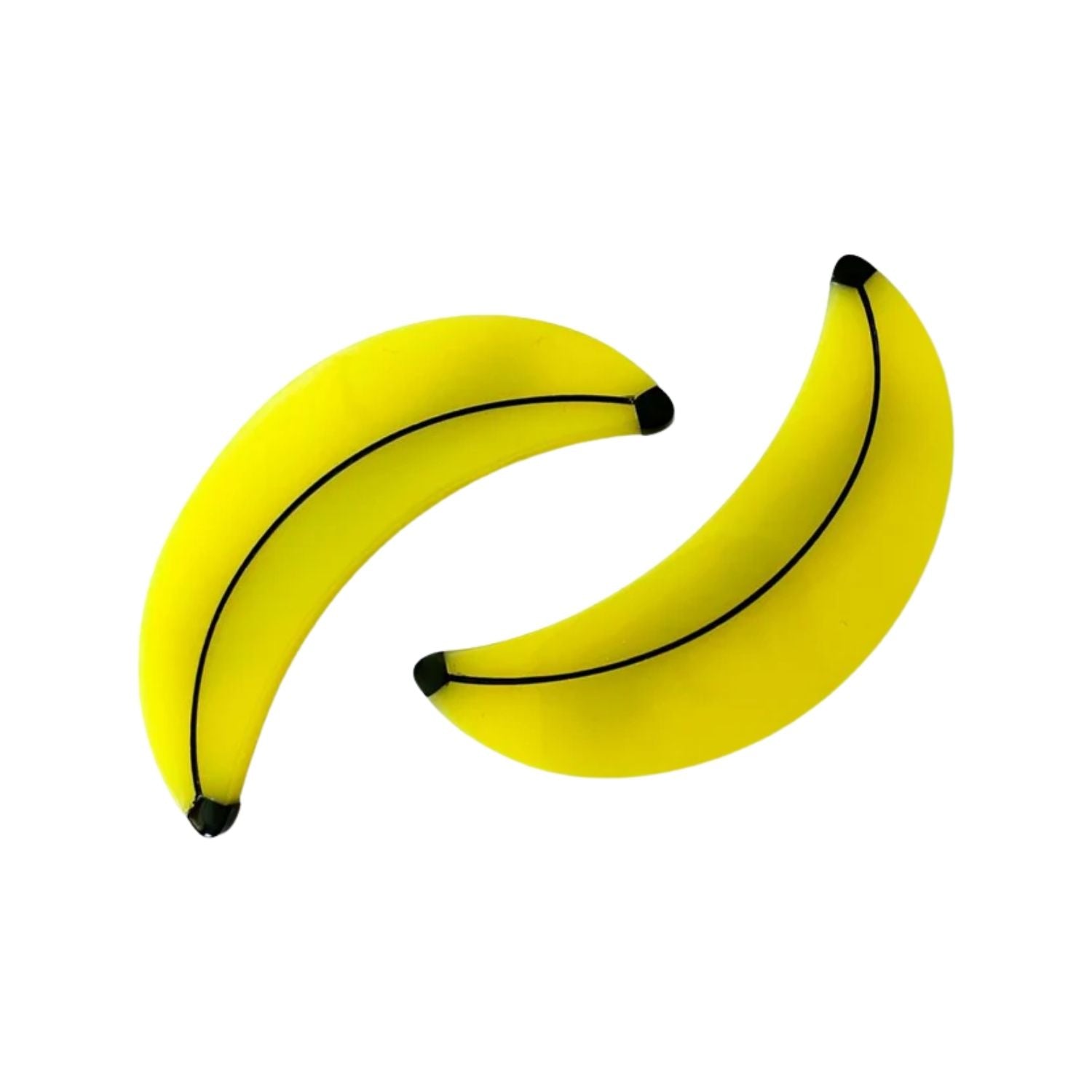Banana Alligator Hair Clip Set