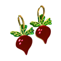 Beet Earrings