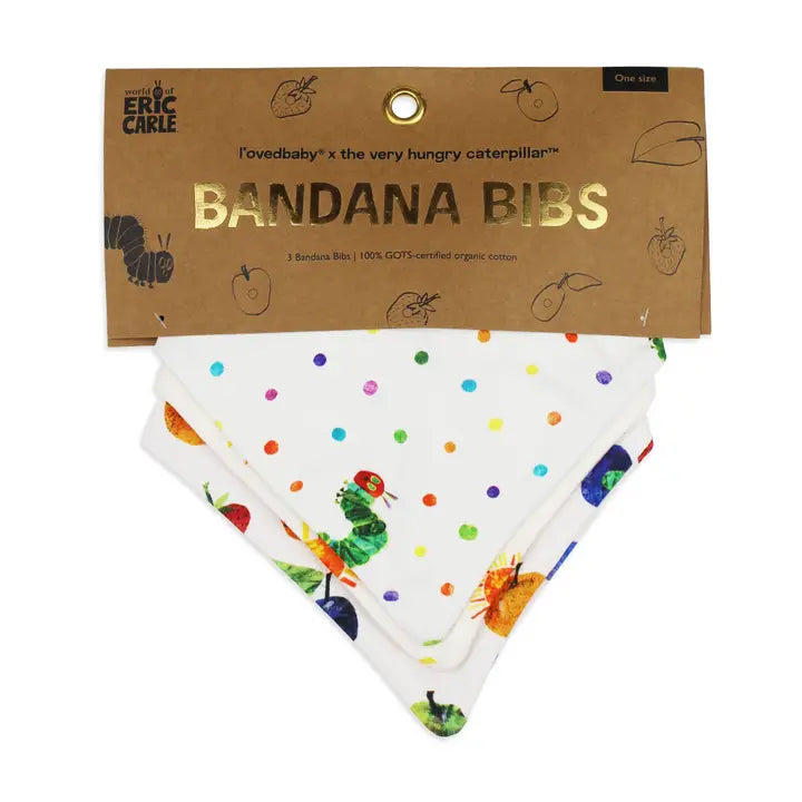 Very Hungry Caterpillar Bandana Bib (Set of 3)