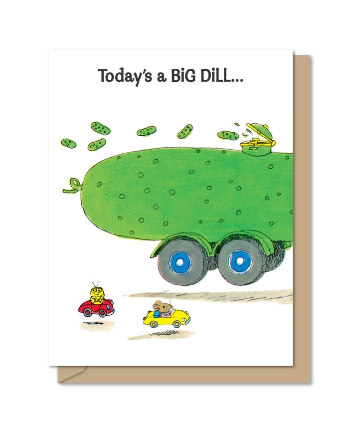 Big Dill Tri-Fold Birthday Card