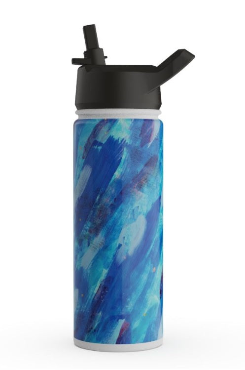 Water Bottle-Blue Mural