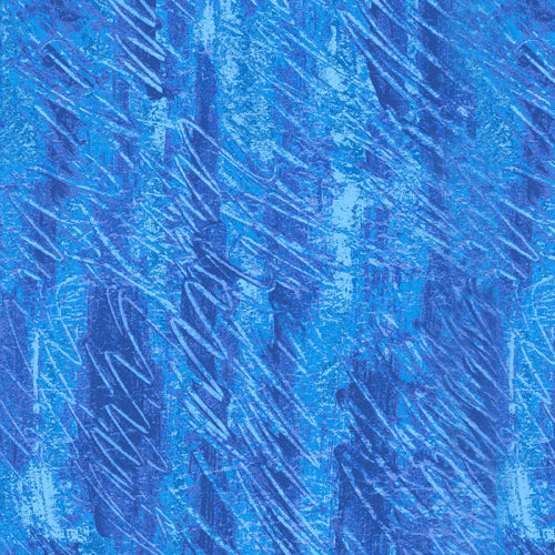 Fabric-Blue Brushstroke