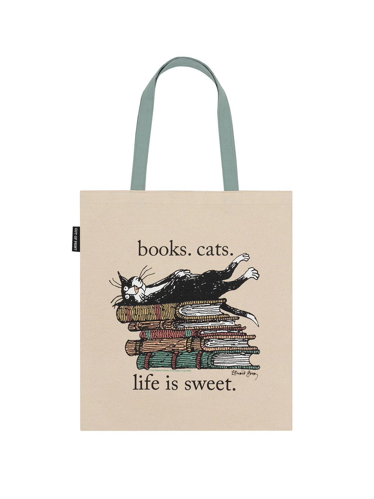 Books Cats Life is Sweet Tote Bag