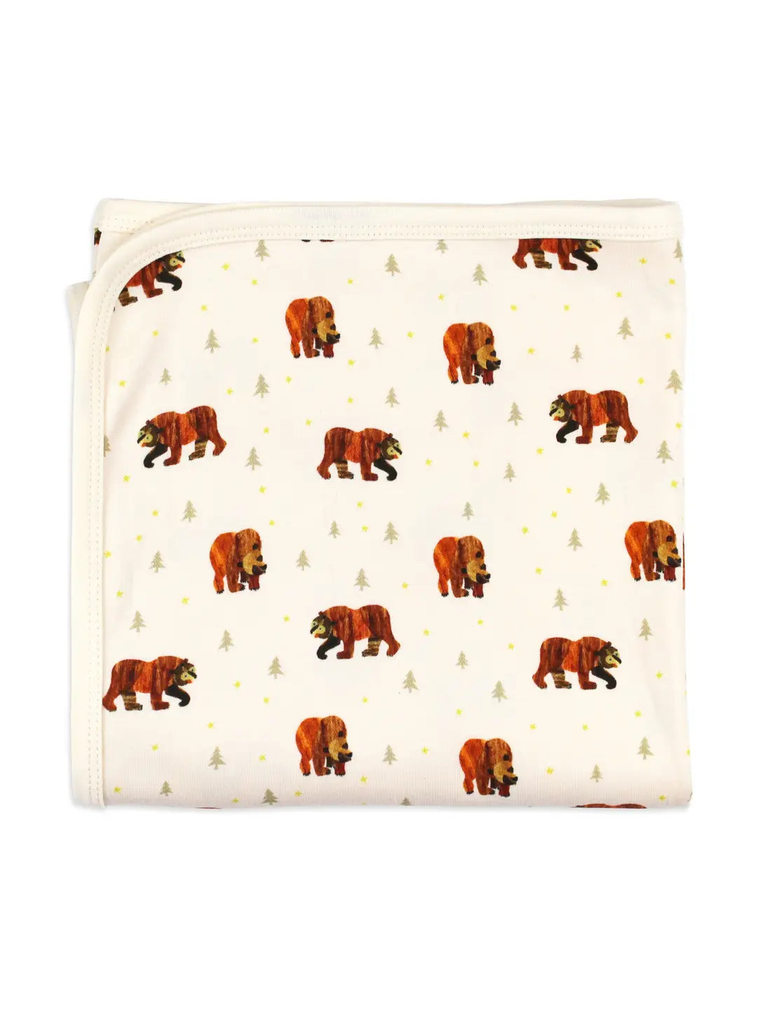 Brown Bear Organic Cotton Baby Blanket