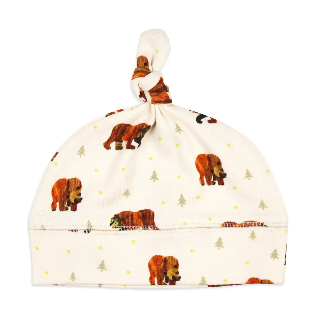 Brown Bear Knotted Baby Cap