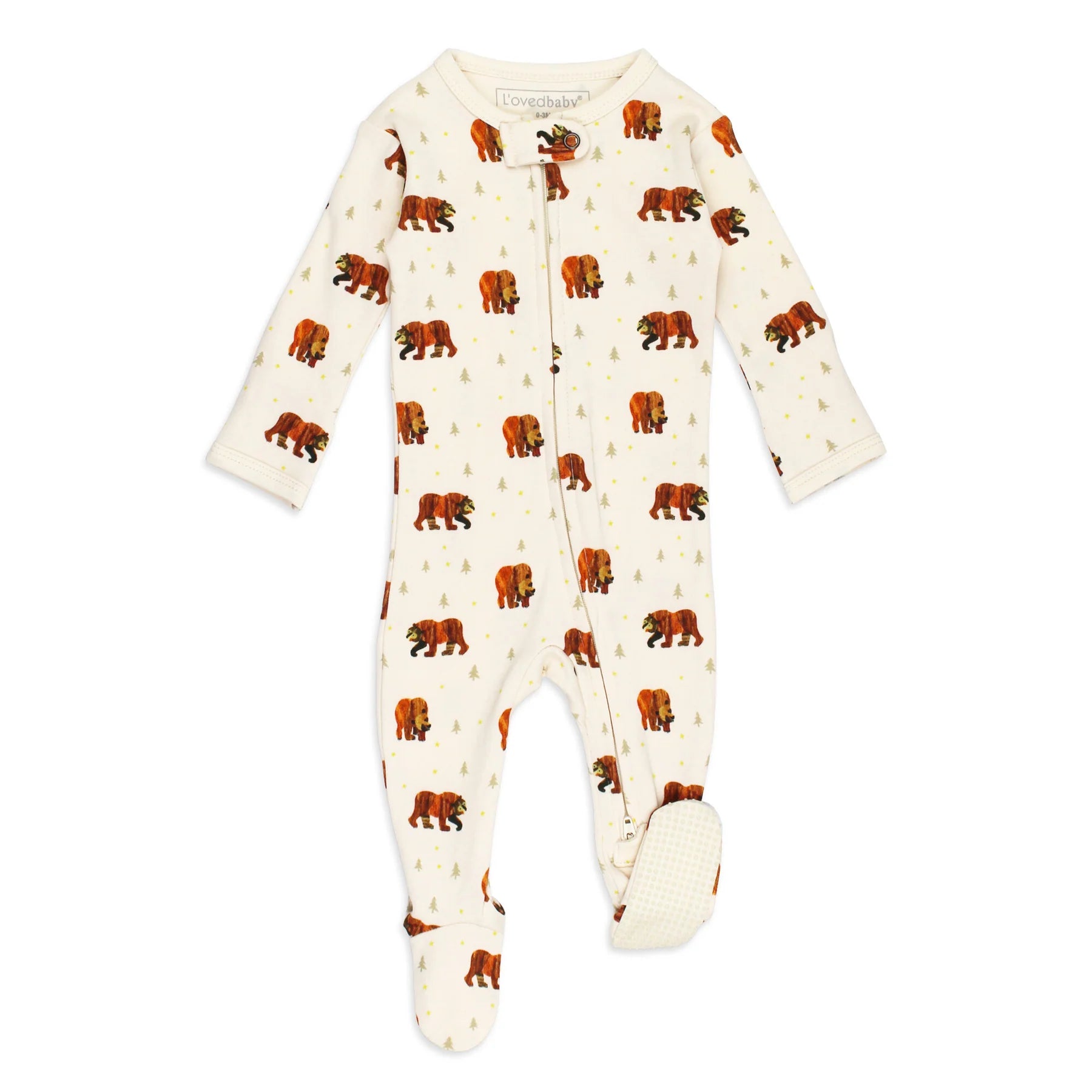 Brown Bear Zipper Footie