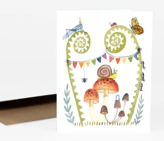 Bug Birthday Party Card