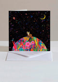 Card-Cat and Night Sky