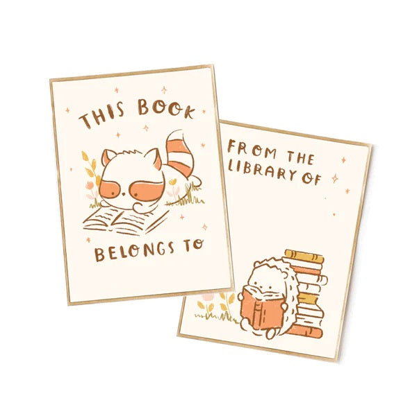 Henrietta & Ramona Bookplate Stickers