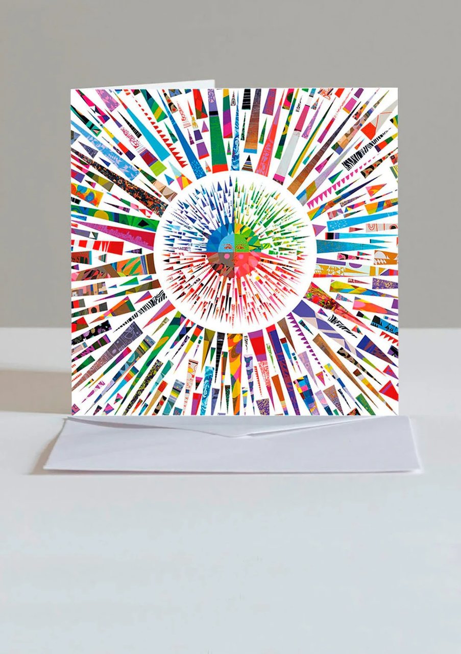 Card-Colorful Sunburst